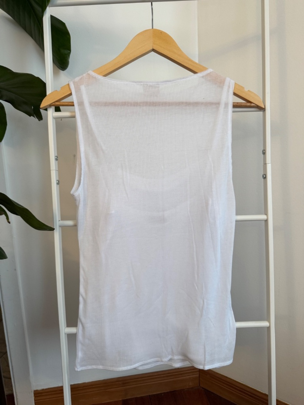 NWOT A&F Sheer Rib Layered Slash Top - Picture 5 of 7